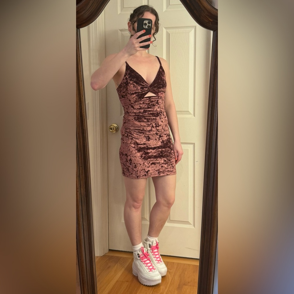 ~2 for $12~ FP Velvet Mini Dress - Picture 3 of 10
